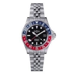 Montre Ternos Diver GMT Lunette bleue et rouge - Davosa