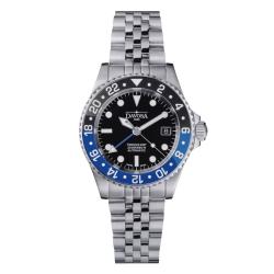 Montre Ternos Diver GMT Lunette noire et bleue - Davosa