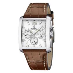 Montre Timeless Chronograph Cuir Marron F20636/1 - Festina