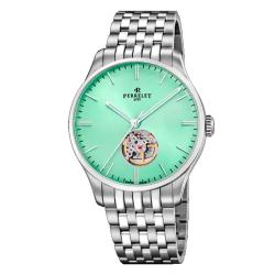 Montre Weekend Coeur Ouvert Vert Menthe - Perrelet