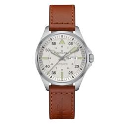 Montrre Khaki Aviation Pilot Day-Date 42 mm H64635550 - Hamilton