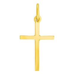 Pendentif Croix Catholique en Or Jaune - Vandona