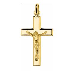 Pendentif Croix Christ en Plaqué Or - Emanessence