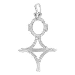 Pendentif Croix d'Agadez en Or Blanc 375 ou 750 - Vandona