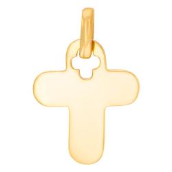 Pendentif Croix de Baptême Ajourée en Or Jaune 375 ou 750 - Rosatella