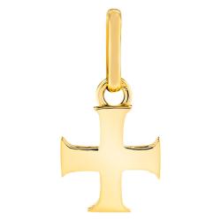 Pendentif Croix des Templiers en Or Jaune 750 - Lucas Lucor