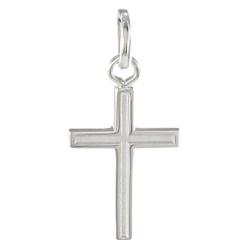 Pendentif Croix en Or Blanc 750 - Emanessence
