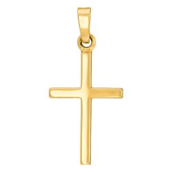 PROMO Pendentif Croix Simple en Or Jaune 375 - Vandona OCARAT.COM BIJOUTERIE N°1