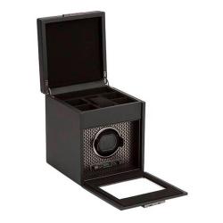 Remontoir montre Axis Single Winder Powder Coat avec rangement - Wolf 1834
