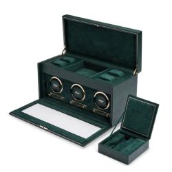 Remontoir montre British Racing Green Triple Watch Box 792341 - Wolf 1834