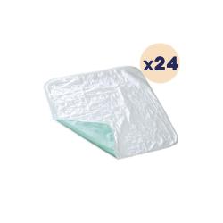 24 paquets - Alèse lavable absorbante avec rabat 90 x 170cm - 24 unités