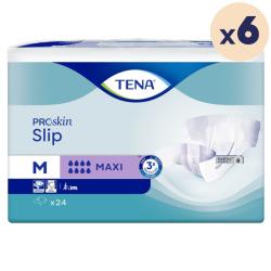 6 paquets - TENA ProSkin Slip Maxi Medium - 144 unités