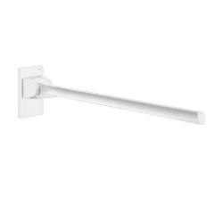 Barre d'appui rabattable poignée ergonomique Delabie - Blanc - 135 kg