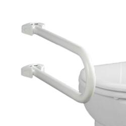 Barre d'appui relevable WC - Blanc - 120 kg