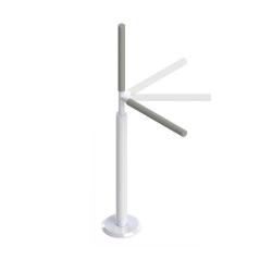 Barre d'appui verticale avec poignée pivotante Advantage Rail - Blanc - 204 kg
