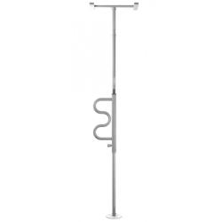Barre verticale d'appui amovible - Blanc - 135 kg