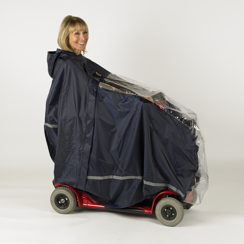 Cape intégrale - Scooter - Taille : L - Bleu - L