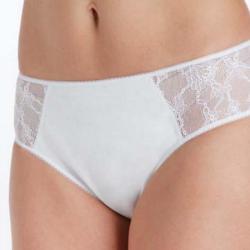 Culotte midi intraversable dentelle Benefactor - Taille : 4 - Blanc - 4