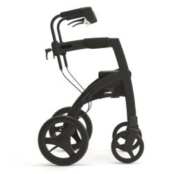 Déambulateur avec fauteuil de transfert Rollz Motion - Noir mat - 63 cm