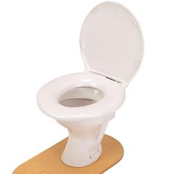 Lunette de WC extra large bariatrique Big John - Blanc - 48,2 cm