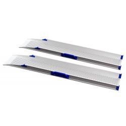 Paire de rampes d'accès longueur fixe FEAL - 55 cm - Norme ERP - Aluminium - Poids max supporté : - 400 kg