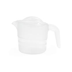 Pichet empilable avec couvercle - Transparent - 12,5 cm