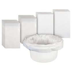 Protège seau de chaise percée avec tampons absorbants (lot de 50)