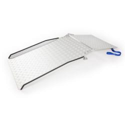 Rampe de seuil réglable avec plaque de liaison - 183 cm - Norme ERP - Aluminium - Poids max supporté : - 250 kg