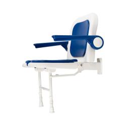 Siège de douche Chester - Bleu - 65 et 70 cm
