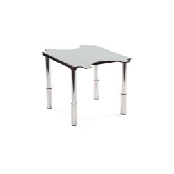 Table carrée à hauteur variable Ergo'technik - Bleu Batik - 110 kg
