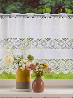 Voilage de fenêtre grand choix de tailles, couleur blanc, taille 43x120 cm - Witt