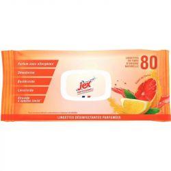 80 lingettes désinfectantes parfumées Jex