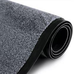 Tapis d'entrée antidérapant recyclé gris rouleau 60 cm x 90 cm