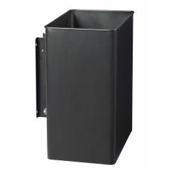Corbeille murale d'extérieur pivotante acier 27 L Rossignol Gris manganèse