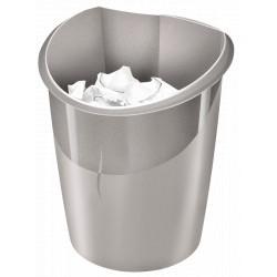 Corbeille tri sélectif en plastique 14 L Isis Gris