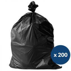 Sac poubelle recyclé noir déchets lourds Delcourt 110 L - carton de 200