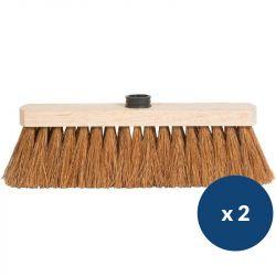 Balais coco 40 cm lot de 2
