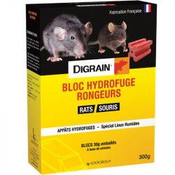 Raticide souricide professionnel appât blocs hydrofuges