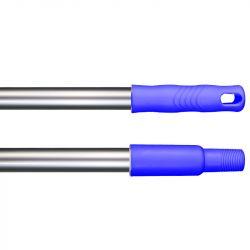 Manche à balai aluminium 150 cm douille à vis Ø25 mm Rouge