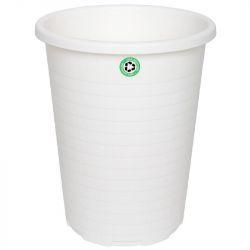 Poubelle intérieur plastique recyclé 15L Blanc