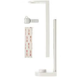 Support pour flacon distributeur pompe ABS à coller Grammo Blanc