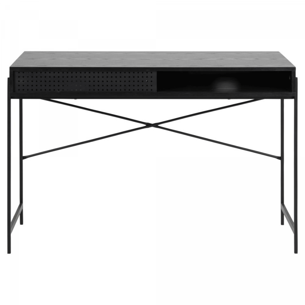Promo Bureau moderne en bois avec niche BLACK - MeublesEtDesign.com