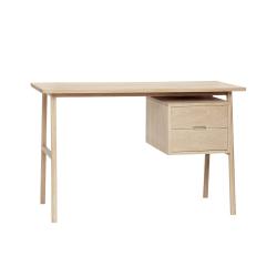 Promo Hubsch - Bureau en bois 2 tiroirs BUMA - MeublesEtDesign.com