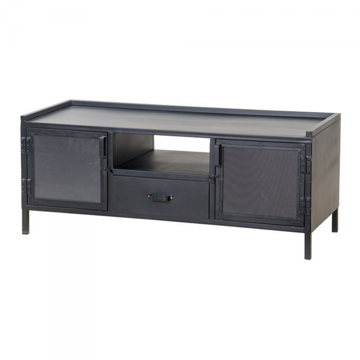 Promo Meuble TV 130cm en métal ZUC - MeublesEtDesign.com