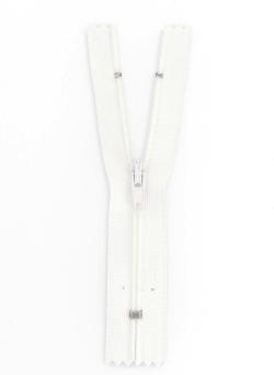Fermeture nylon non séparable blanc, 18 cm - Bergère de France