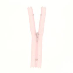 Fermeture nylon non séparable rose pâle, 12 cm - Bergère de France
