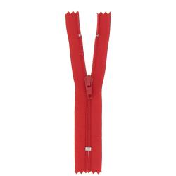 Fermeture nylon non séparable rouge, 12 cm - Bergère de France