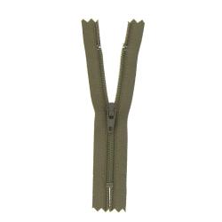 Fermeture nylon non séparable kaki, 15 cm - Bergère de France