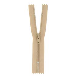 Fermeture nylon non séparable beige, 18 cm - Bergère de France