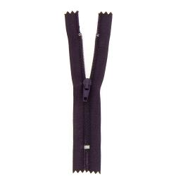 Fermeture nylon non séparable violet, 12 cm - Bergère de France